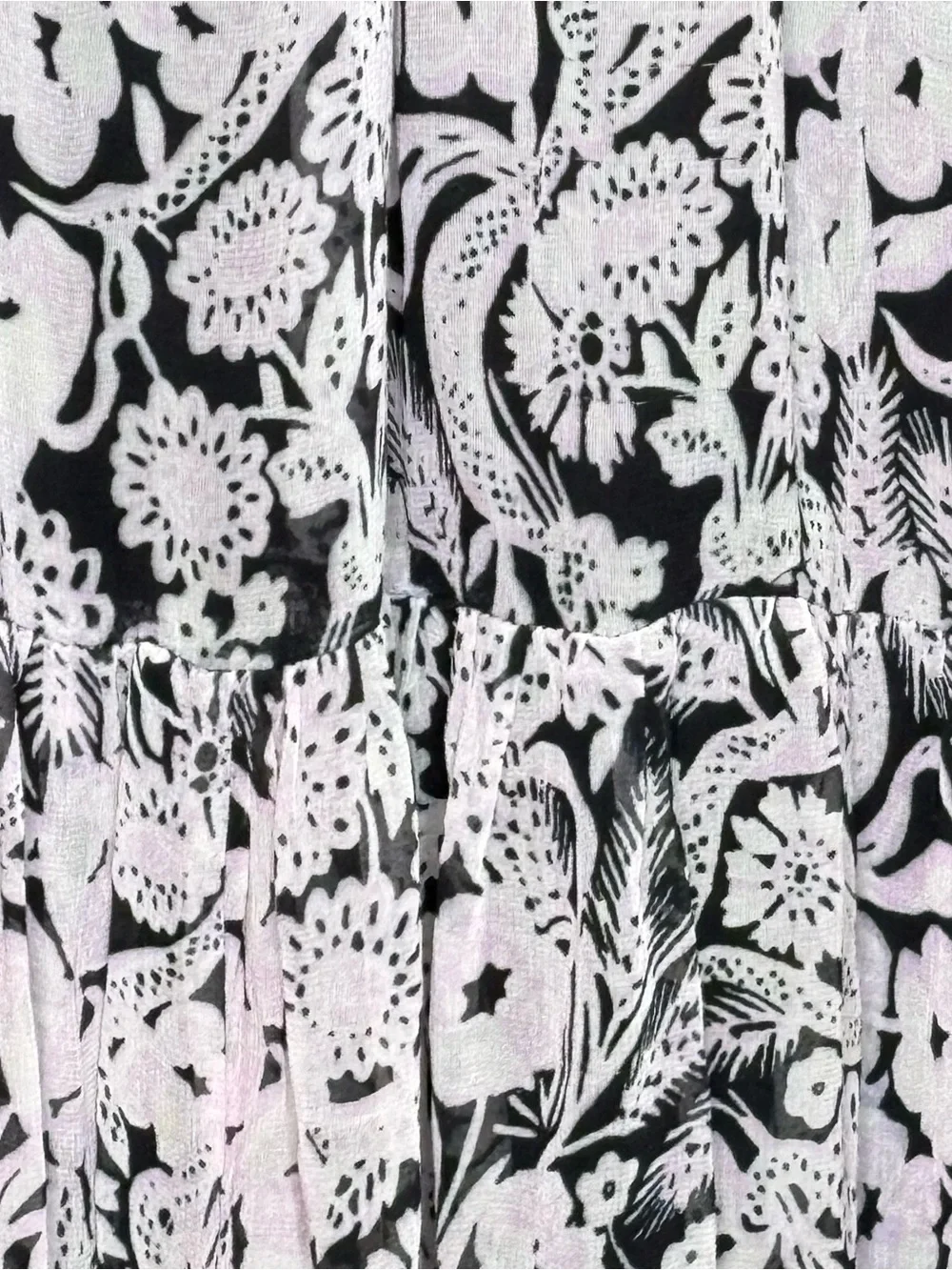 Anthropologie Floral Smocked Square Neck Midi Dress | L